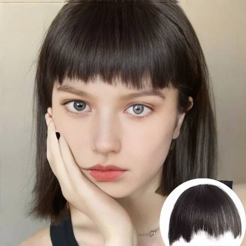 ynthetic bangs Fake Bangs H Piece Clip In H Bangs Hai