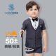 防晒速干短袖 分体泳衣套装 VodaBeba儿童泳衣男小童中大童绅士西装