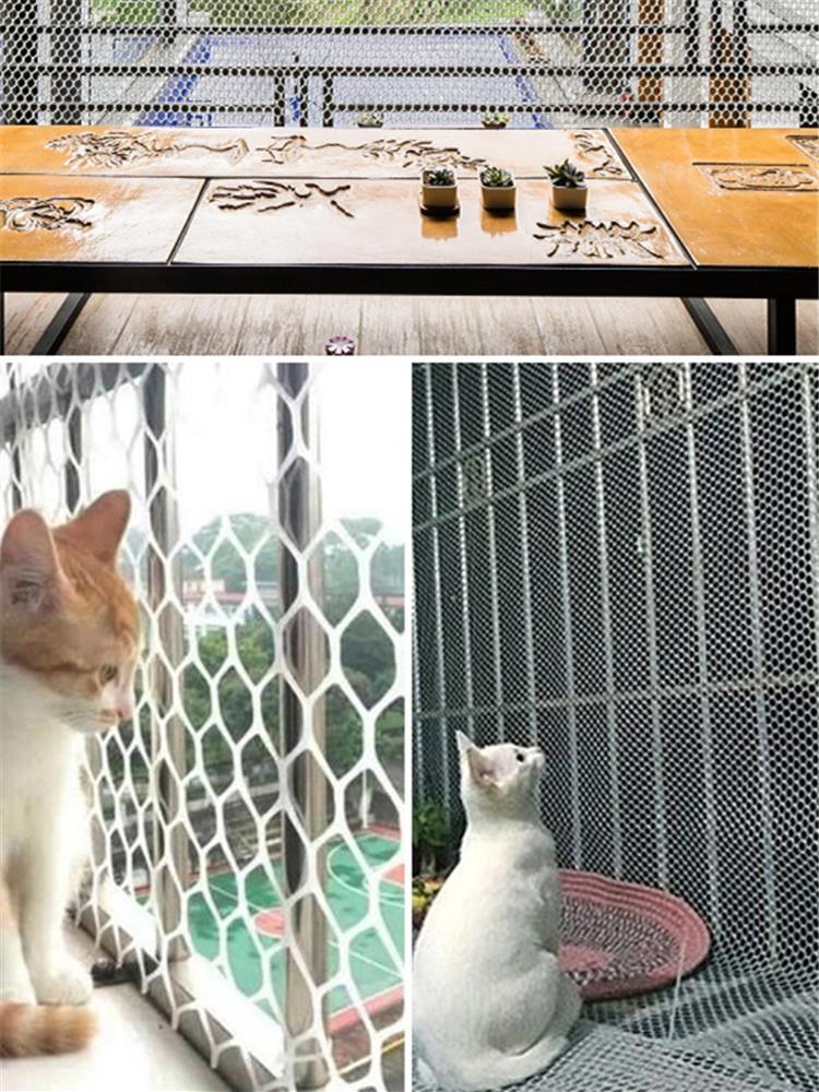 阳台防护网防盗窗窗晾晒安全网网格塑料网垫围栏猫宠物护栏隔离网