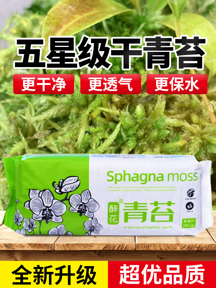 水苔蝴蝶兰专用的营养土干苔藓种植营养土石斛兰花爬宠垫材纯天然