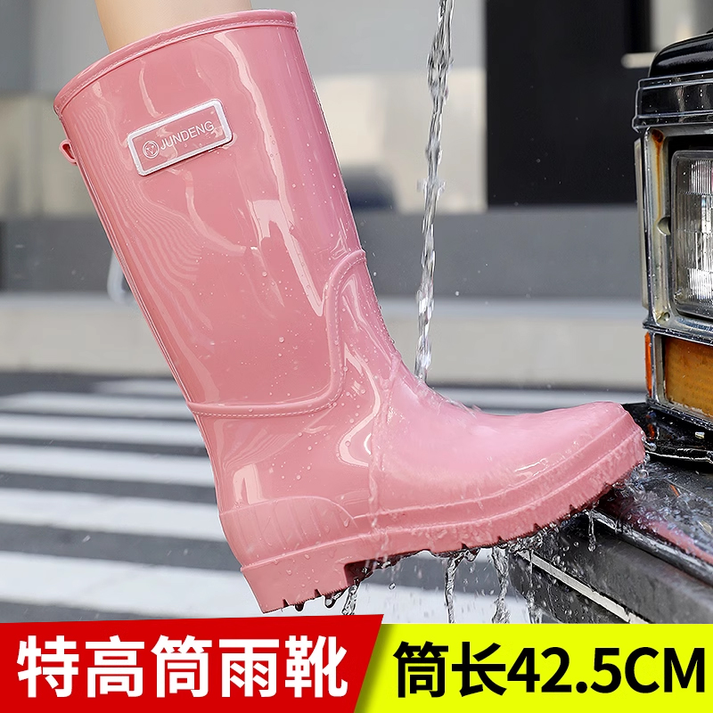 新款高筒成人雨鞋保暖防水