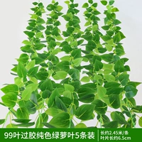 99 лист над связью прозрачная зеленая петля 5