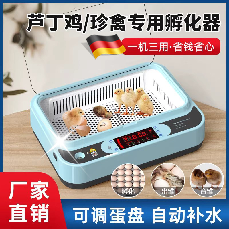 德国家用全自动智能孵化器芦丁鸡孵化机箱小型小鸡鸭鹅种蛋孵蛋器