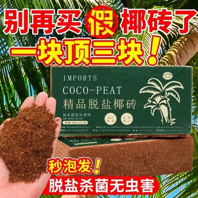 椰砖爬宠寄居蟹专用乌龟仓鼠垫料椰糠苔藓冬眠用品爬虫保湿温椰土
