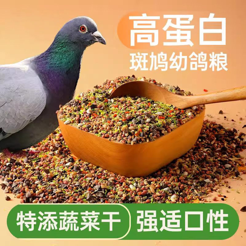 鸽子斑鸠专用食粮鸟粮饲料粮食鸟食小颗粒幼鸽粮高粱小麦营养下蛋