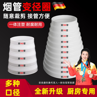 抽油烟机铝箔排烟管转换接头排风管变径器大小头厨房止逆阀变径圈