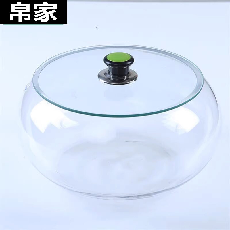 30厘米大玻璃缸 圆形密封腌泡酸菜酱菜罐 带盖玻璃容器储物专用
