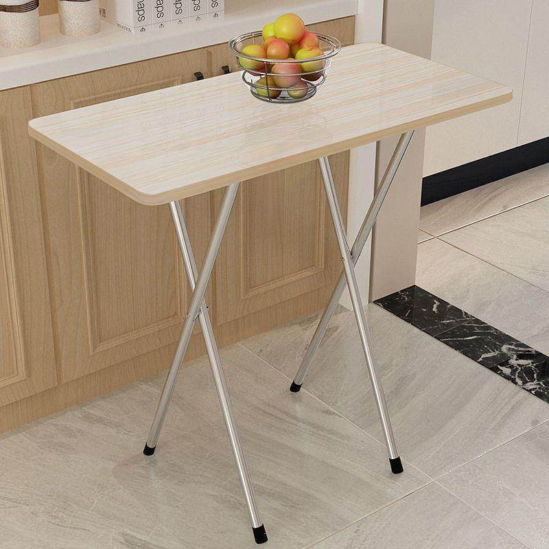 高脚餐桌塑料经济型床上桌小户型可携式小方桌饭桌折叠桌吃饭新