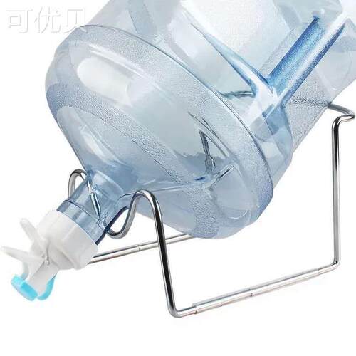 不锈钢桶装水支架搭配可拆式水桶吸水嘴 台式饮水机支架适用大桶