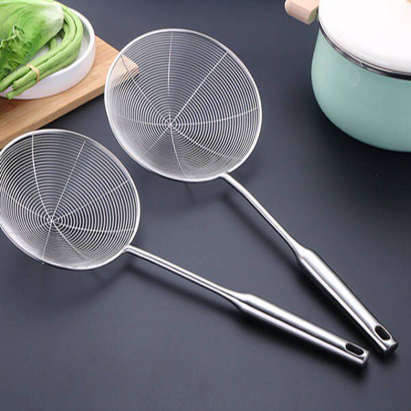 炸东西的工具 煮面漏勺商用家用厨房油炸沥油小小号长柄过滤