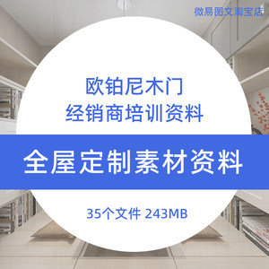F1 全屋定制家居欧铂尼木门经销商培训参考资料促销引流话术团队