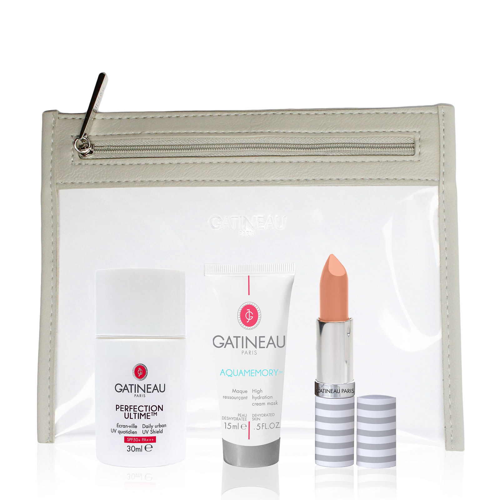 Gatineau积姬仙奴无瑕抗老防晒修护套装 防晒霜润唇膏面膜