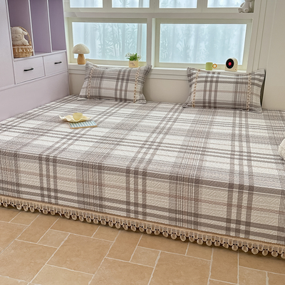 春荣榻榻米的专用床单纯棉夹棉炕盖四季通用防滑跑炕垫褥子床盖