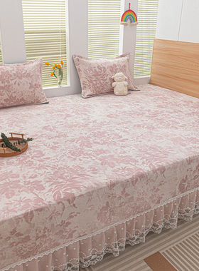 2024新款牛奶绒榻榻米床盖单件炕盖农村土炕垫加绒防滑床单可定制