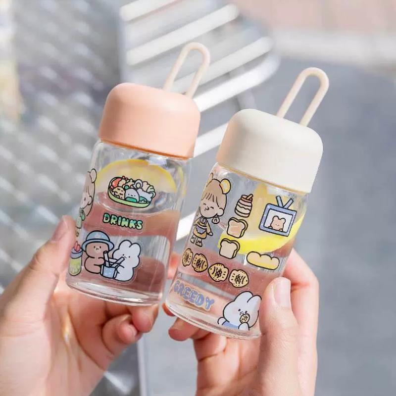 超小迷你玻璃杯女生口袋小水瓶150毫升细小杯子便携细身水杯200ml