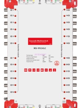 9x9x24 satellite multiswitch out port with LED light