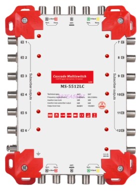 5x5x12 satellite multiswitch Out port with LED light