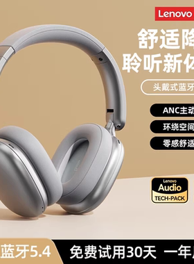 联想TH60主动降噪头戴式耳机蓝牙无线电脑耳麦适用苹果2025新款
