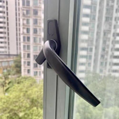 平开窗50型外推拉窗窗户外开塑钢窗门窗拉手内外锁扣执手7字把手