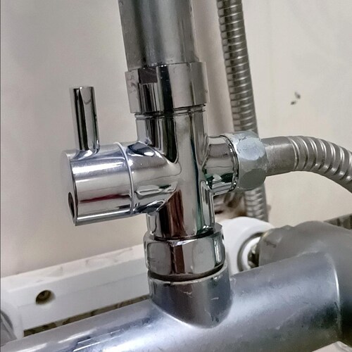 快开6分开关水龙头转换器接口配件内外丝淋浴活接角阀接头黄铜4分