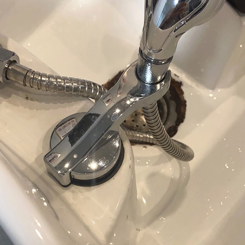 花洒座发廊美发转接头洗头床理发店水龙头支架喷头配件冲头床专用