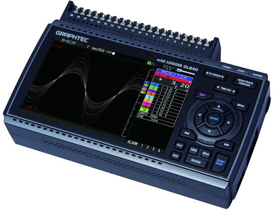 现货日本GRAPHTEC图技GL840-M 便携式存储记录仪 中文数据采集器