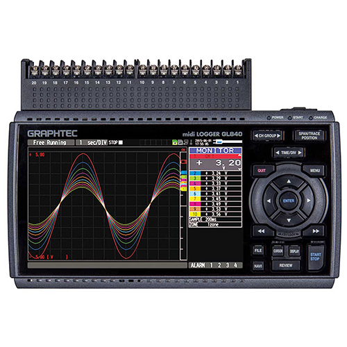 现货日本GRAPHTEC图技GL840-M 便携式存储记录仪 中文数据采集器