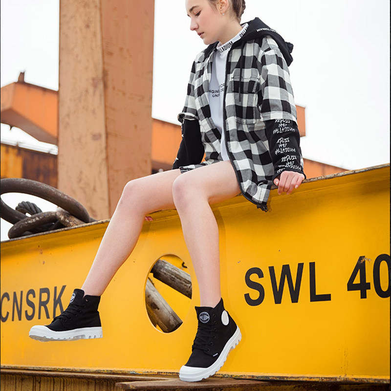 法国潮牌palladium帕拉丁女鞋正品高帮帆布鞋情侣马丁靴休闲男鞋