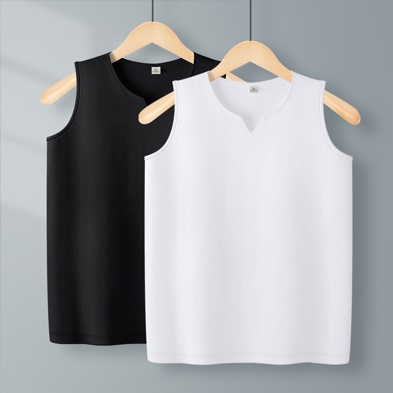 纯棉宽松v领吊带背心女内搭