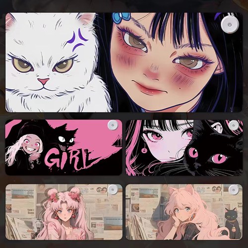 加热鼠标垫甜妹可爱桌垫恒温速热