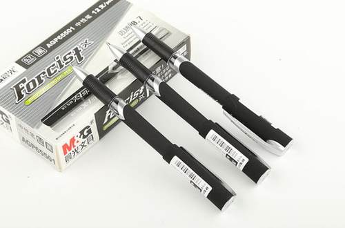 晨光大笔头中性笔迈腾商务办公