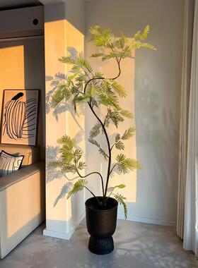 采购产品模拟绿色植物，大乳白色猴子耳环，盆栽饰品，家居软家具