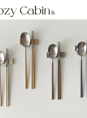 清仓折扣Cozy Cabin&Pola at home 韩国法式不锈钢中餐具筷子勺子