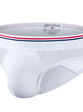 JOCKMAIL三角裤男网孔透气棉后拼接性感男式内裤透速干低腰内裤