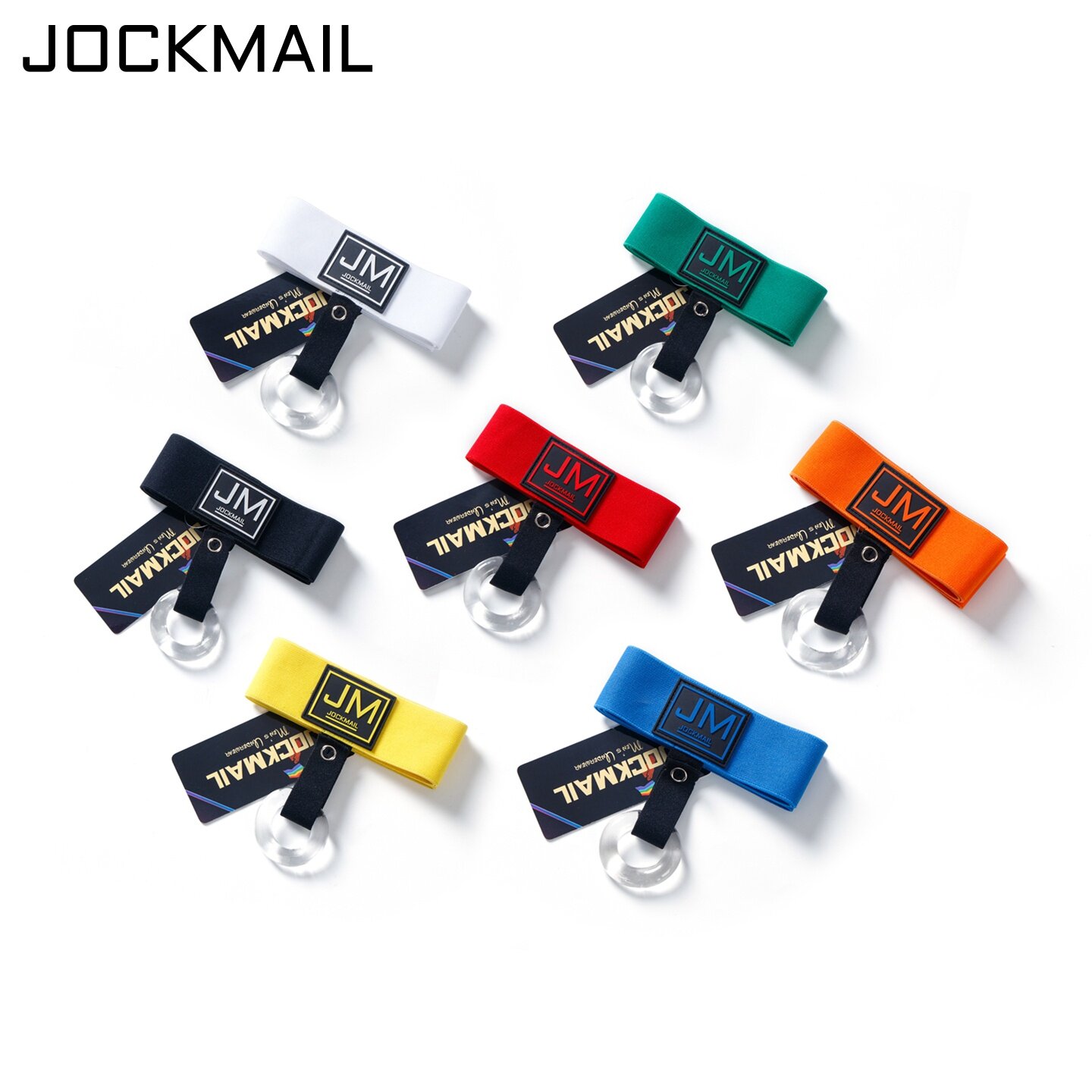 JOCKMAIL男士丁裤锁精环吊环裤低腰性感可拆卸硅胶环猛男款丁字裤