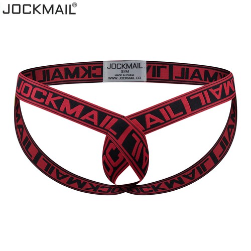 JOCKMAIL男性感t字裤情趣丁字裤高弹力提臀缕空吊环情趣吊环丁字 - 封面