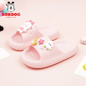 女童幼儿园室内浴室防滑宝宝小孩子可爱凉拖鞋 巴布豆儿童拖鞋 夏季