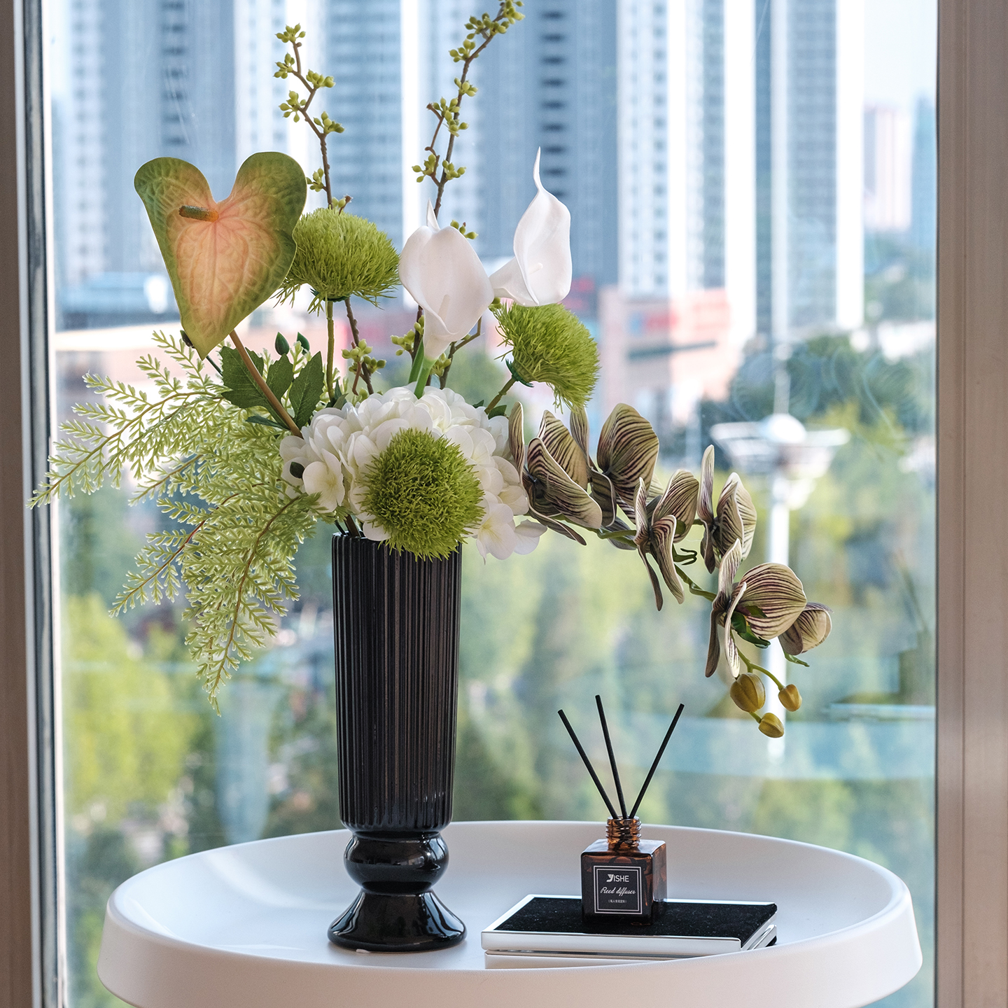 中古风高级仿真花摆设