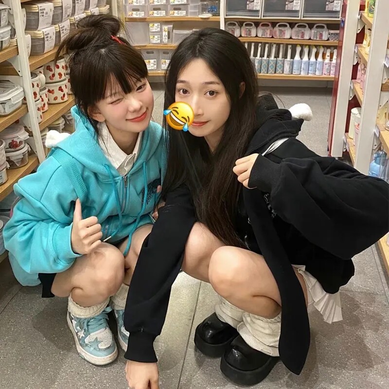 学院风耳朵可拆卸甜妹日系外套女