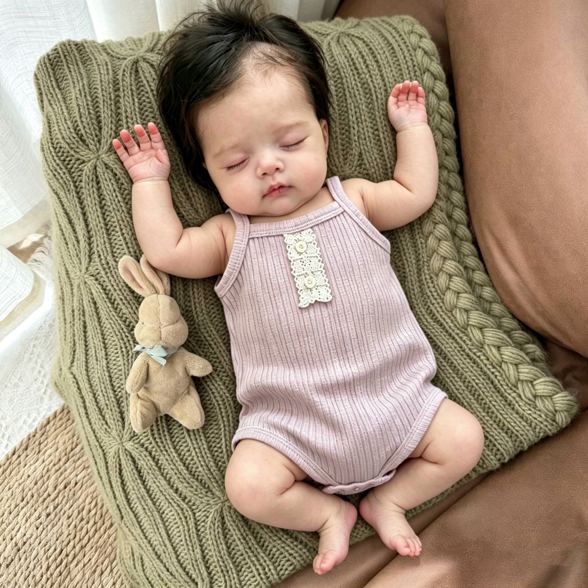 婴儿吊带背心包屁衣夏季新生的儿薄款连身衣服女孩睡衣小宝宝哈衣