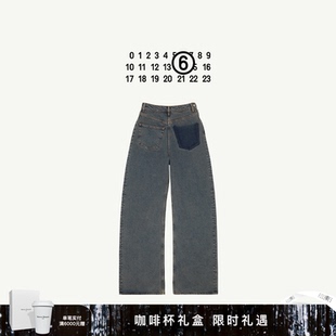 裤 MM6扭转效果复古直筒弯刀裤 长裤 微喇裤 子 通勤牛仔裤