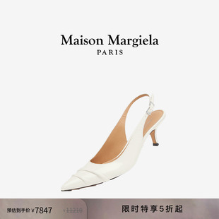 [尊享特惠]MaisonMargiela马吉拉尖头细跟纯色高跟鞋凉鞋5.5cm