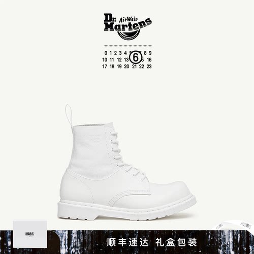 MM6数字Logo标志马丁靴