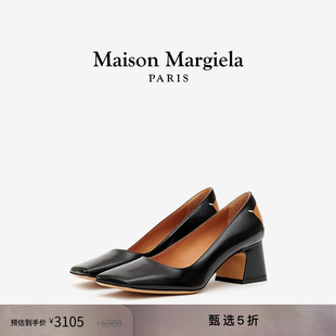[尊享特惠]Maison Margiela马吉拉女四角缝线高跟鞋皮鞋单鞋6cm