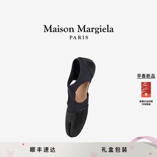 [早春新品]MaisonMargiela马吉拉Tabi分趾黑色单鞋莫卡辛鞋穆勒鞋