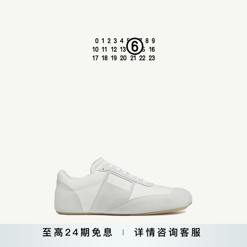 MM6苹果头牛皮运动鞋Factory平底休闲鞋单鞋鞋子小白鞋