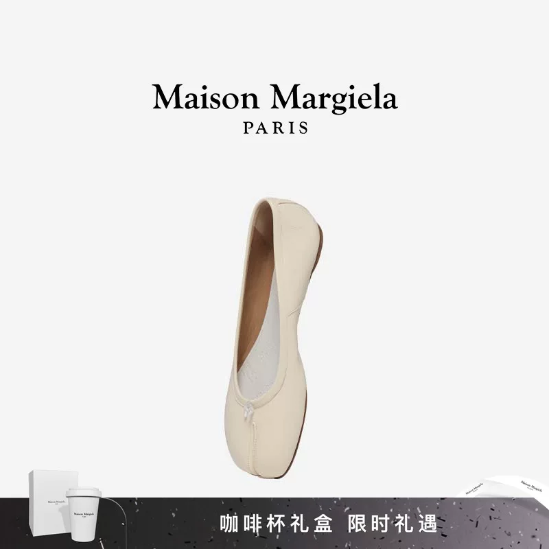 [Ограниченная покупка и бесплатный подарок] Maison Margiela Tabi туфли-балетки с разделенным носком, плоская подошва, кожаные туфли для женщин