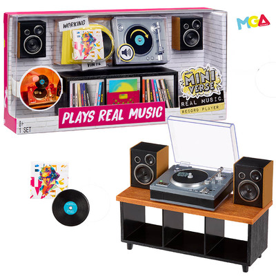 mga miniverse VINYL迷你黑胶唱片机微缩玩具盲球收藏摆件礼物