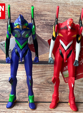 万代正版eva新世纪福音战士初号机2号机可动软胶人偶模型手办玩具