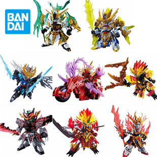 正版万代高达SD三国创杰传BB战士关羽刘备张飞吕布周瑜曹操模型